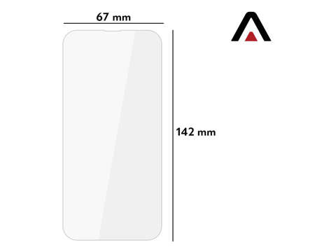 2x Alogy Displayschutzfolie aus gehärtetem Glas für Apple iPhone 13 Objektivdeckel