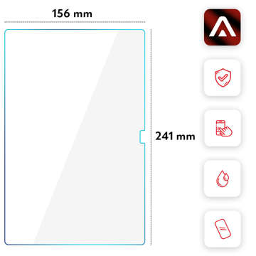 2x Alogy Displayschutzfolie aus gehärtetem Glas für Samsung Galaxy Tab A8 10.5" 2021