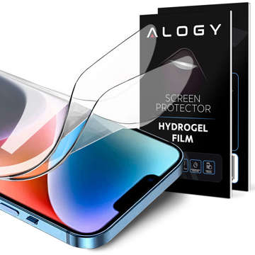 2x Alogy Hydrogel Film Hydrogel Film Handyschutzhülle für Oppo A33