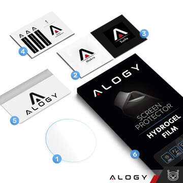 2x Alogy Hydrogel Hydrogel Schutzfolie für Smartwatch für Xiaomi AmazFit T-Rex 2