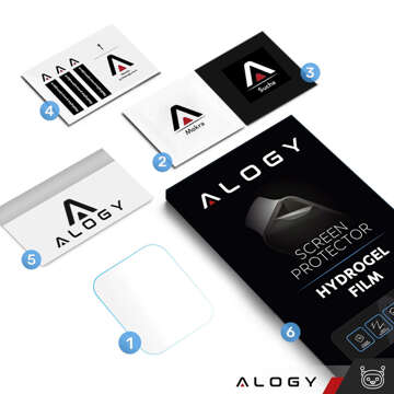 2x Alogy Hydrogel Smartwatch-Schutzfolie für Apple Watch 4 5 6 7 8 SE 40/41 mm