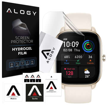 2x Alogy Hydrogel Smartwatch Schutzfolie für Xiaomi Amazfit GTS 4