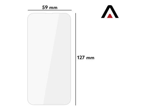 2x Alogy Panzerglas für den Bildschirm für Apple iPhone 13 Mini 5.4