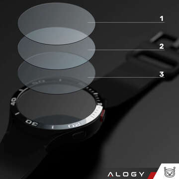 2x Alogy Tempered Glass für 9H-Bildschirm für Samsung Galaxy Watch 4 40mm