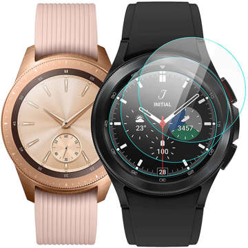 2x Alogy Tempered Glass für 9H Display für Samsung Galaxy Watch 4 Classic 46mm