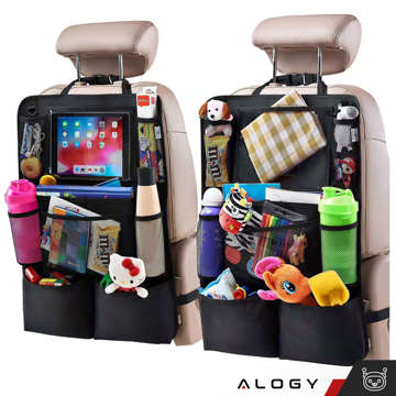 2x Auto-Organizer für Autositz, Rückenlehne, Autositz, Alogy-Schutz für Tablet, Schwarz