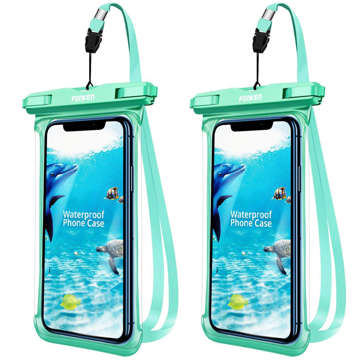 2x Fonken wasserdichte wasserdichte Handyhülle Universal IPX8 bis 6,5 Grün