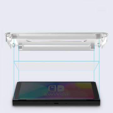 2x Gehärtetes Glas Spigen Glas.tR EZ Fit für Nintendo Switch Oled