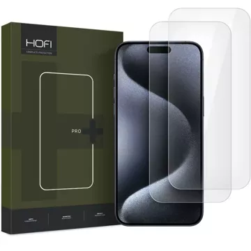 2x Hofi 9H Glass Pro Panzerglas für iPhone 16 Pro Clear