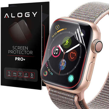 2x Hydrogel Alogy Hydrogel Schutzfolie für Apple Watch SE Smartwatch (40mm)