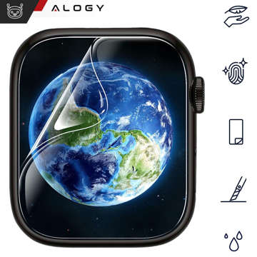 2x Hydrogel Alogy Hydrogel Schutzfolie für Smartwatch für Apple Watch SE (44mm)
