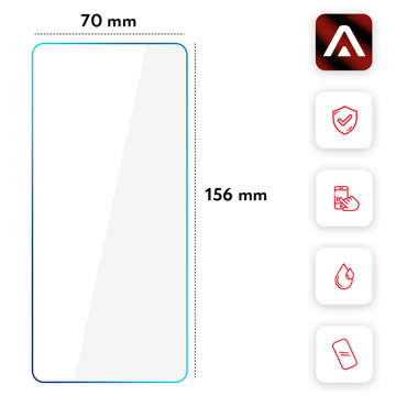 2x Panzerglas 9H Alogy Displayschutz für Samsung Galaxy A73