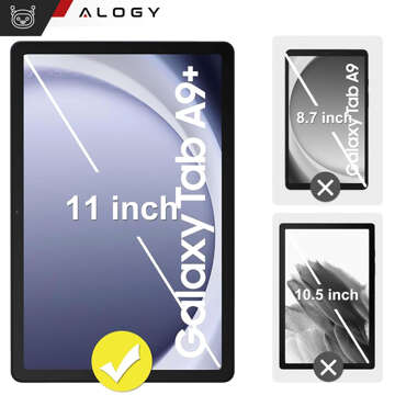 2x Panzerglas für Samsung Galaxy Tab A9 Plus 2023 11" X210/X215/X216 für Alogy Pro 9H Tablet-Bildschirm