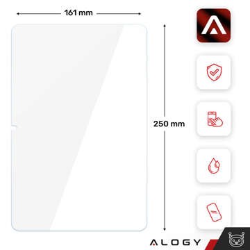 2x Panzerglas für Samsung Galaxy Tab A9 Plus 2023 11" X210/X215/X216 für Alogy Pro 9H Tablet-Bildschirm