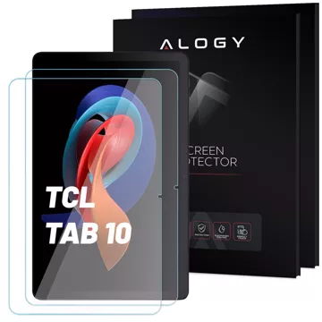 2x Panzerglas für TCL TAB 10 Gen2 8496G 10,36" Displayschutzglas 9H Alogy Pro