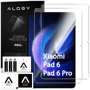 2x Panzerglas für Xiaomi Pad 6 / 6 Pro 11" 2023 Tablet Schutzglas Displayschutzfolie 9H Alogy Pro