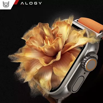 2x Rahmen aus gehärtetem Glas für Apple Watch Ultra / Ultra 2 49 mm Displayschutzfolie Alogy Protector 9H Titanum