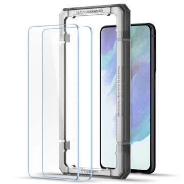 2x Samsung Galaxy S21 FE Panzerglas für Spigen Alm Glas.tR