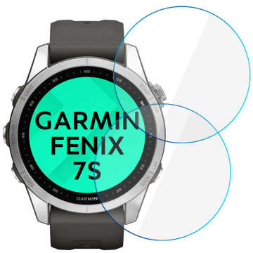 2x Schutzglas aus gehärtetem Glas für Garmin Fenix ​​7S Alogy Displayschutz Uhr