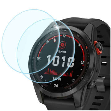 2x Schutzglas aus gehärtetem Glas für Garmin Fenix ​​7S Alogy Displayschutz Uhr