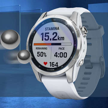 2x Schutzglas aus gehärtetem Glas für Garmin Fenix ​​7S Alogy Displayschutz Uhr