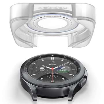 2x Spigen Glas.Tr Ez Fit Panzerglas für Samsung Galaxy Watch 4 Classic 46mm