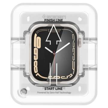 2x Spigen Proflex Ez Fit Hybrid Flexibles Glas für Apple Watch 7 45mm