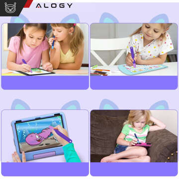 2x Stylus Kapazitiver Touchscreen-Stift für Telefon Tablet Alogy Stylus Pen für Kinder 10 cm Blau