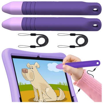 2x Stylus Kapazitiver Touchscreen-Stift für Telefon Tablet Alogy Stylus Pen für Kinder 10 cm Lila