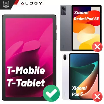 2x gehärtetes Glas für T-Mobile T Tablet 5G 10,36" Tablet-Bildschirm Alogy Displayschutzfolie Pro 9H