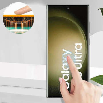 3mk HardGlass Max FingerPrint FP Displayschutz aus gehärtetem Glas für Samsung Galaxy S23 Ultra