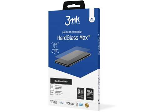 3mk HardGlass Max Glas für Apple iPhone 12/12 Pro 6.1 Schwarz