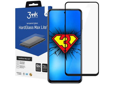 3mk HardGlass Max Lite Panzerglas für Xiaomi Redmi Note 10 Pro Black