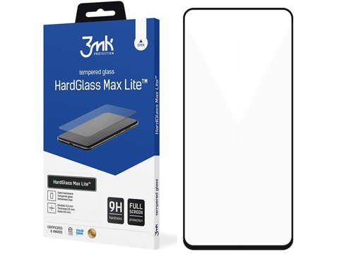 3mk HardGlass Max Lite gehärtetes Glas für Xiaomi Poco F3 Black