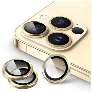 3mk Lens Protection Pro Handy-Objektivschutz für Apple iPhone 13 Pro / 13 Pro Max Gold