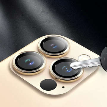 3mk Lens Protection Pro Handy-Objektivschutz für Apple iPhone 13 Pro / 13 Pro Max Gold