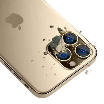 3mk Lens Protection Pro Handy-Objektivschutz für Apple iPhone 13 Pro / 13 Pro Max Gold