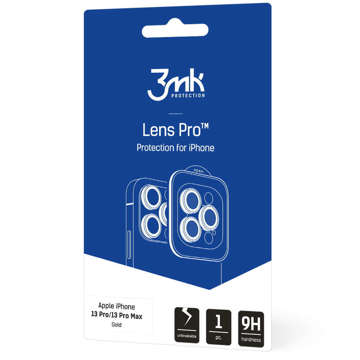 3mk Lens Protection Pro Handy-Objektivschutz für Apple iPhone 13 Pro / 13 Pro Max Gold