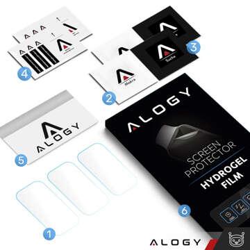 3x Alogy Hydrogel Schutzfolie für Huawei Band 6 Smartwatch