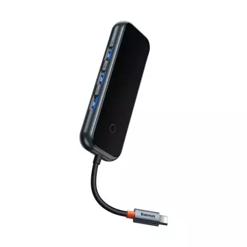 4in1 Adapter Baseus Hub USB-C auf 4xUSB 3.0 (dunkelgrau)