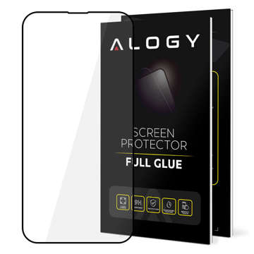 9H Alogy Full Glue Hartglas für hüllenfreundliche Hülle für Apple iPhone 14 Plus / 14 Pro Max