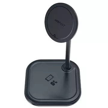 Acefast 15W Qi Kabelloses Ladegerät für iPhone (mit MagSafe) und Apple AirPods Stand Stand Magnethalterung Grau (E6 Grau)