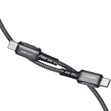 Acefast Kabel USB Typ C - USB Typ C 1,2m, 60W (20V / 3A) grau (C1-03 deep space grey)
