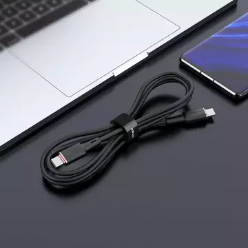 Acefast Kabel USB Typ C - USB Typ C 1,2m, 60W (20V / 3A) schwarz (C2-03 schwarz)