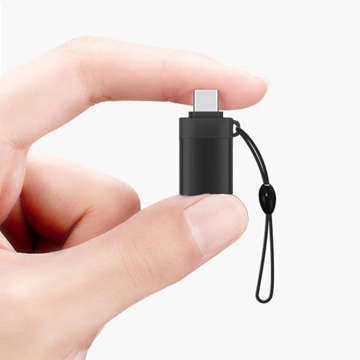 Adapter Alogy Steckerkonverter USB-A 3.0 auf USB-C Typ C Schwarz