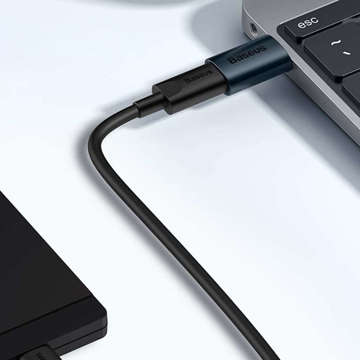 Adapter Baseus Ingenuity OTG USB 3.1 auf USB-C Typ C Adapter Schwarz