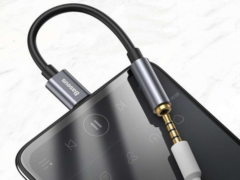 Adapter Baseus L54 USB-C Typ C auf Miniklinke 3,5 mm Audio schwarz