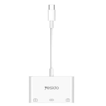 Adapter OTG HUB USB-C Typ C auf USB-C 2x USB 2.0 Stecker