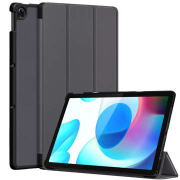 Alogie-Buchcover für Realme Pad, graues Glas