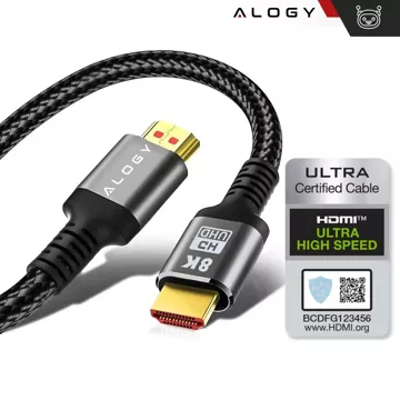 Alogy 8K 60Hz 48GBps 3m HDMI 2.1 Kabel Schwarz